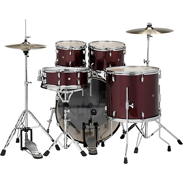 Open Box PDP by DW Encore 5-Piece Drum Kit with Hardware and Cymbals Level 1 Ruby Red