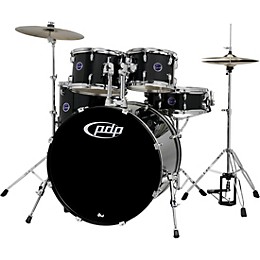 Clearance PDP by DW Encore 5-Piece Drum Kit with Hardware and Cymbals Black