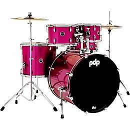 Open Box PDP by DW Encore 5-Piece Drum Kit with Hardware and Cymbals Level 1 Pink Tourmaline