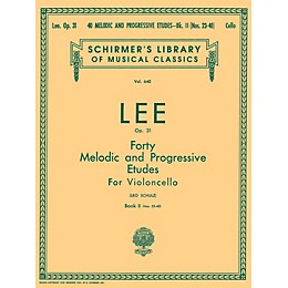 G. Schirmer 40 Melodic and Progressive Etudes, Op. 31 - Book 2 String Solo Composed by S Lee Edited by L Schultz
