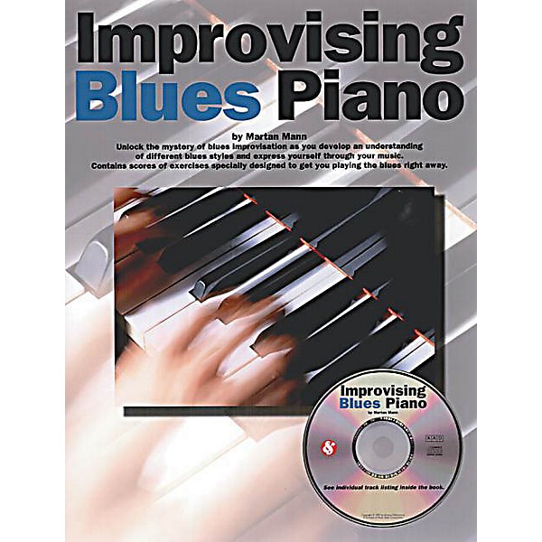 Music Sales Improvising Blues Piano Music Sales America Series Softcover with CD Written by Martin Mann