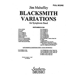 Southern Blacksmith Variations (Band/Concert Band Music) Concert Band Level 3 Composed by Jim Mahaffey