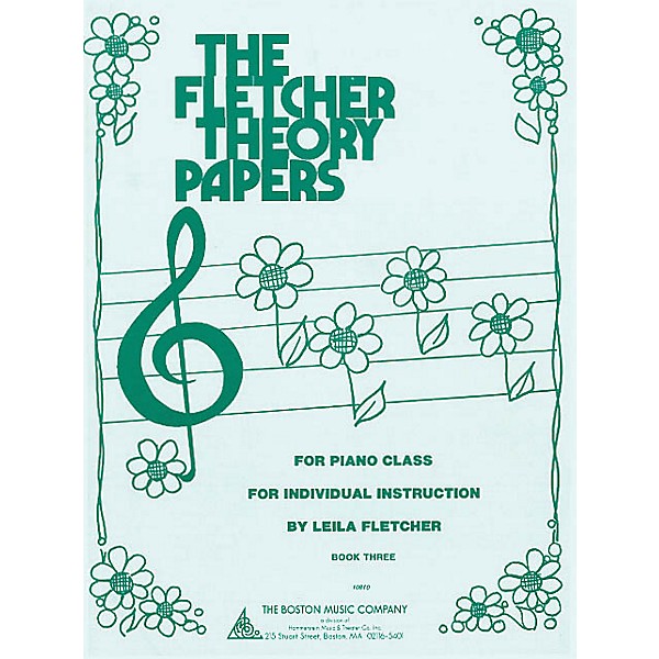 Boston Music Fletcher Theory Papers (Book 3) Music Sales America Series Softcover Written by Leila Fletcher