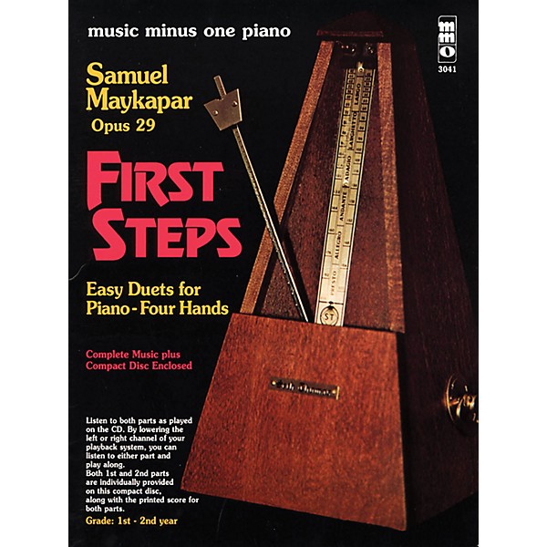 Nektar Samuel Maykapar - First Steps, Op. 29 Music Minus One Series Softcover with CD