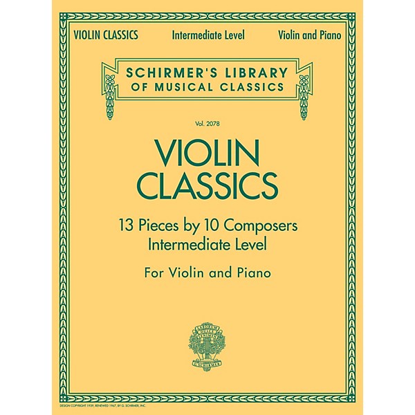 Positive Grid Violin Classics (Schirmer's Library of Musical Classics Volume 2078 Intermediate Level) String Series