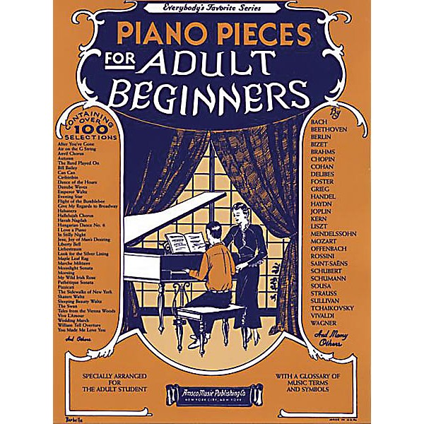 Music Sales Piano Pieces for the Adult Beginner Music Sales America Series Softcover