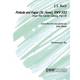 Peer Music Prelude and Fugue (St. Anne), BWV 552, from The Clavier-Übung, Part III Peermusic Classical by Bach