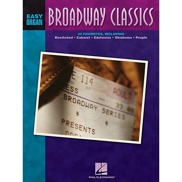 Hal Leonard Broadway Classics Easy Organ Adventure Series