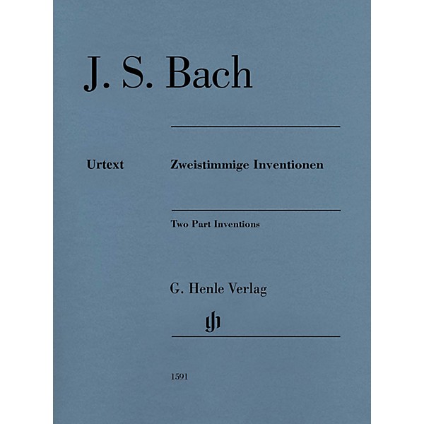 G. Henle Verlag Two Part Inventions (Revised Edition - Paperbound Without Fingerings) Henle Music Folios Series Softcover