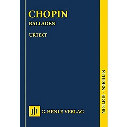 G. Henle Verlag Ballades (Revised Edition Piano Study Score) Henle Study Scores Series