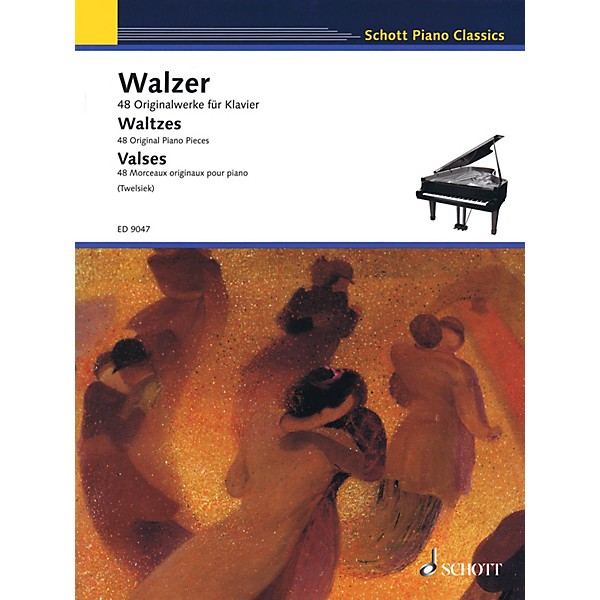 Schott Waltzes (48 Original Piano Pieces) Schott Series Softcover Composed by Various Edited by Monika Twelsiek