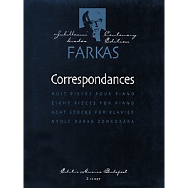 Editio Musica Budapest Correspondances (8 Pieces for Piano Solo) EMB Series