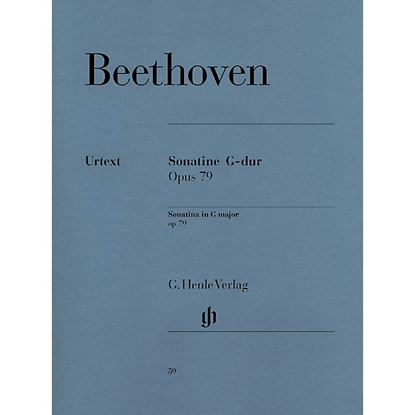 G. Henle Verlag Piano Sonata (Sonatina) No. 25 in G Major Op. 79 (Alla Tedesca) Henle Music Folios Series Softcover