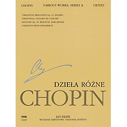 PWM Various Works for Piano, Series A (Chopin National Edition 12A, Volume XII) PWM Series Softcover