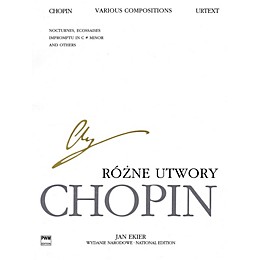 PWM Various Compositions for Piano (Chopin National Edition Volume XXIXB) PWM Series Softcover