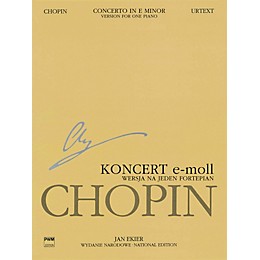 PWM Concerto No. 1 in E Minor Op. 11 - Version for One Piano PWM Softcover by Chopin Edited by Jan Ekier