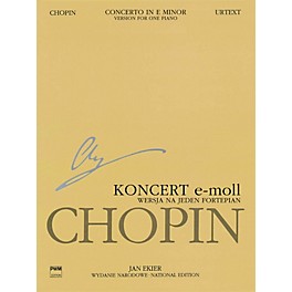 PWM Concerto No. 1 in E Minor Op. 11 - Version for One Piano PWM Softcover by Chopin Edited by Jan Ekier