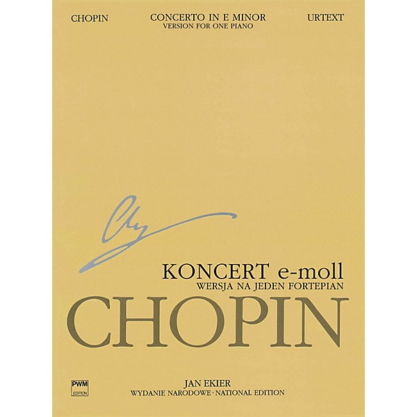PWM Concerto No. 1 in E Minor Op. 11 - Version for One Piano PWM Softcover by Chopin Edited by Jan Ekier