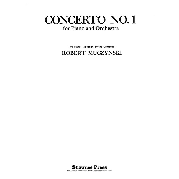 Shawnee Press Concerto No. 1 (for 2 Pianos) Shawnee Press Series