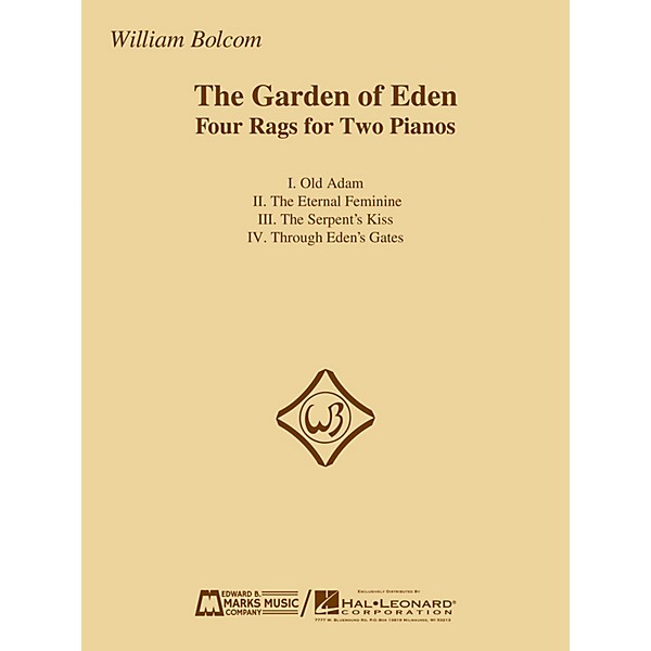 Edward B. Marks Music Company The Garden of Eden (Four Rags for Two Pianos) E.B. Marks Series Softcover Composed by Willia...