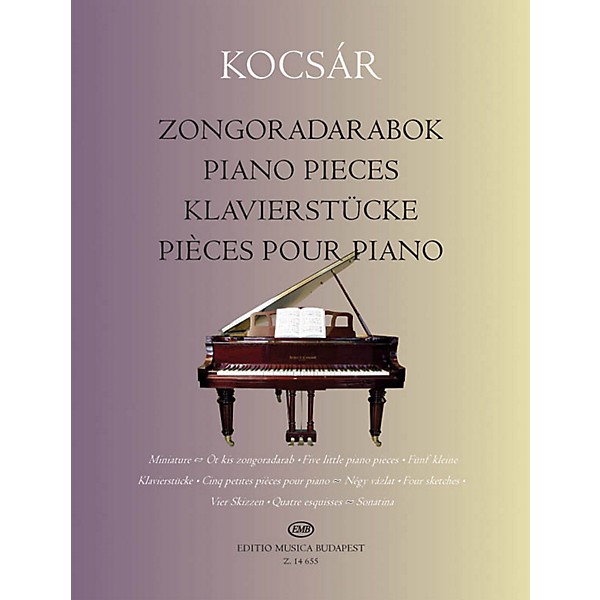 Editio Musica Budapest Piano Pieces EMB Series Softcover Composed by Miklós Kocsár
