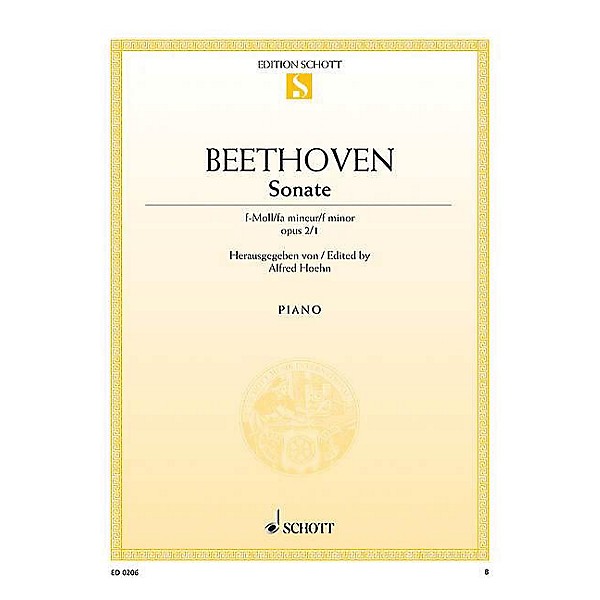 Schott Sonata in F Minor, Op. 2, No. 1 (Nach dem Urtext) Schott Series
