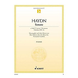 Schott Sonata in E Minor, Hob 16:34 (from the Urtext) Schott Series