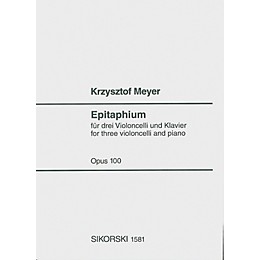 Sikorski Epitaphium, Op. 100 (2004) (Score and Parts) Ensemble Series Composed by Krzysztof Meyer