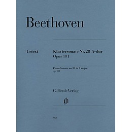G. Henle Verlag Beethoven: Sonata No. 28 in A Major, Opus 101 (Revised Edition) Henle Music Folios Series Softcover