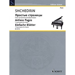 Schott Artless Pages (Seven Impromptus Piano) Schott Series