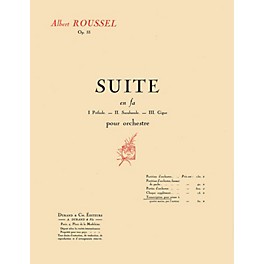 Editions Durand Suite in F, Op. 33 (Transcription for 1 Piano 4 Hands) Editions Durand Series Softcover by Albert Roussel