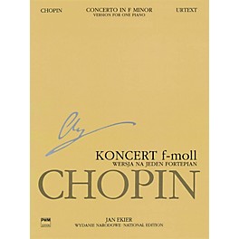 PWM Concerto in F Minor Op. 21 PWM Series Softcover Composed by Frederic Chopin Edited by Jan Ekier