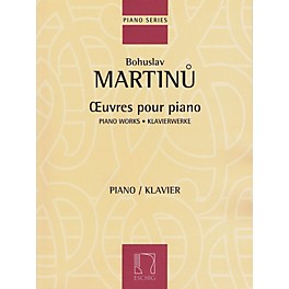 Max Eschig Piano Works Editions Durand Series Softcover Composed by Bohuslav Martinu