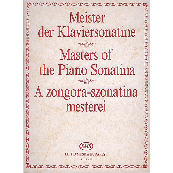 Editio Musica Budapest Masters of the Piano Sonatina EMB Series Composed by Various