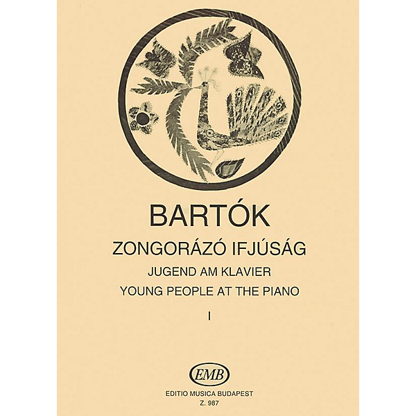 Editio Musica Budapest Young People at the Piano - Volume 1 EMB Series Composed by Béla Bartók