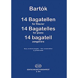 Editio Musica Budapest 14 Bagatelles, Op. 6 EMB Series Composed by Béla Bartók