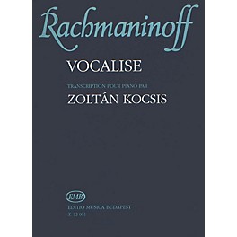 Editio Musica Budapest Vocalise Op.34, No. 14 EMB Series Composed by Sergei Rachmaninoff