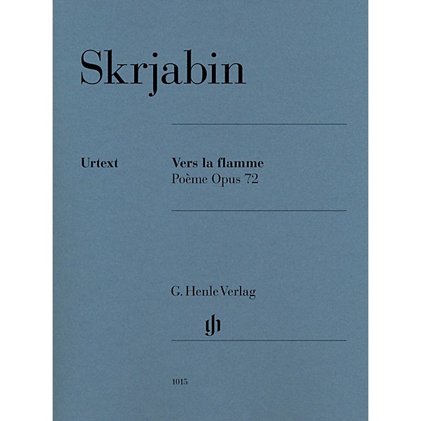 G. Henle Verlag Vers la flamme (Poème), Op. 72 Henle Music Folios Softcover by Scriabin Edited by Valentina Rubcova