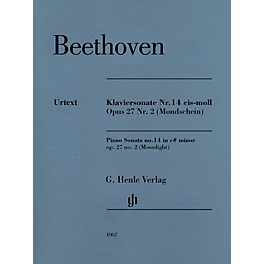 G. Henle Verlag Piano Sonata No 14 in C-sharp min Op 27 No 2 (Moonlight) Henle Music by Beethoven Edited by Gertsch