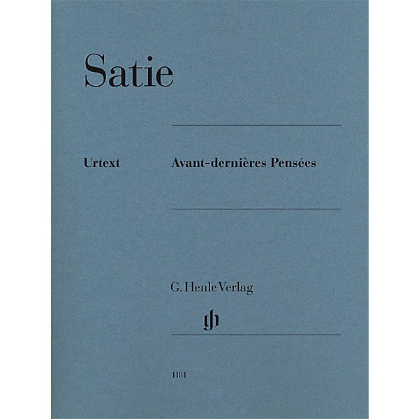 G. Henle Verlag Avant-dernières Pensées Henle Music Folios Series Softcover