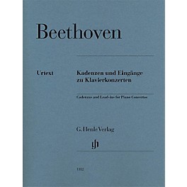 G. Henle Verlag Cadenzas and Lead-Ins for Piano Concertos Henle Music Softcover by Beethoven Edited by Klaus Schilde