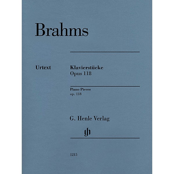 G. Henle Verlag Klavierstücke, Op. 118 [Piano Pieces] Henle Music Folios Series Softcover