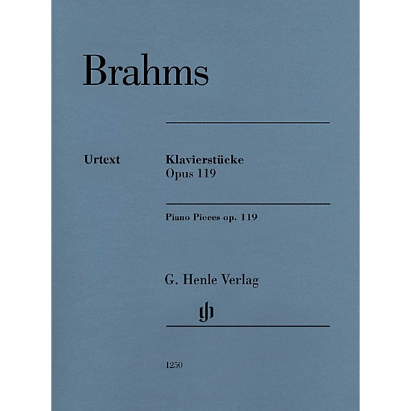 G. Henle Verlag Piano Pieces Op. 119 Revised Edition Henle Music Softcover by Brahms Edited by Katrin Eich