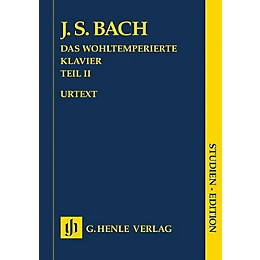 G. Henle Verlag The Well-Tempered Clavier, Part II BWV 870-893 Henle Study Score by Bach Edited by Ernst-Gunter Heinemann
