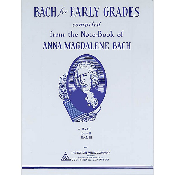 Boston Music Bach for Early Grades - Book 1 Music Sales America Series Softcover