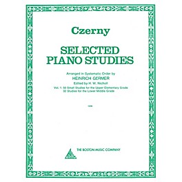 Boston Music Selected Piano Studies - Volume 1 Music Sales America Series Softcover