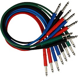 Rapco Horizon StageMASTER TRS TT Patch Cable 8-Pack 1 ft. Rapco Horizon StageMASTER TRS TT Patch Cable 8-Pack 1.5 ft.