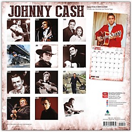 Browntrout Publishing Johnny Cash 2018 Wall Calendar