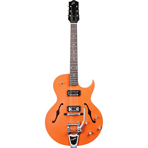 The Loar LH-306T Thinbody Archtop Cutaway Electric Guitar Orange