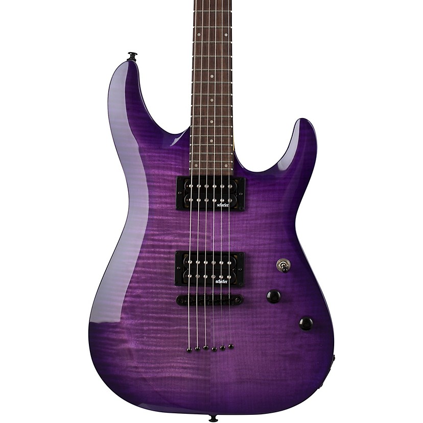 Schecter C-6 Elite in Transparent Purple Burst